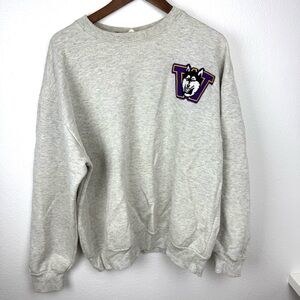 Vintage Majestic University of  Washington Husky Crewneck Sweater